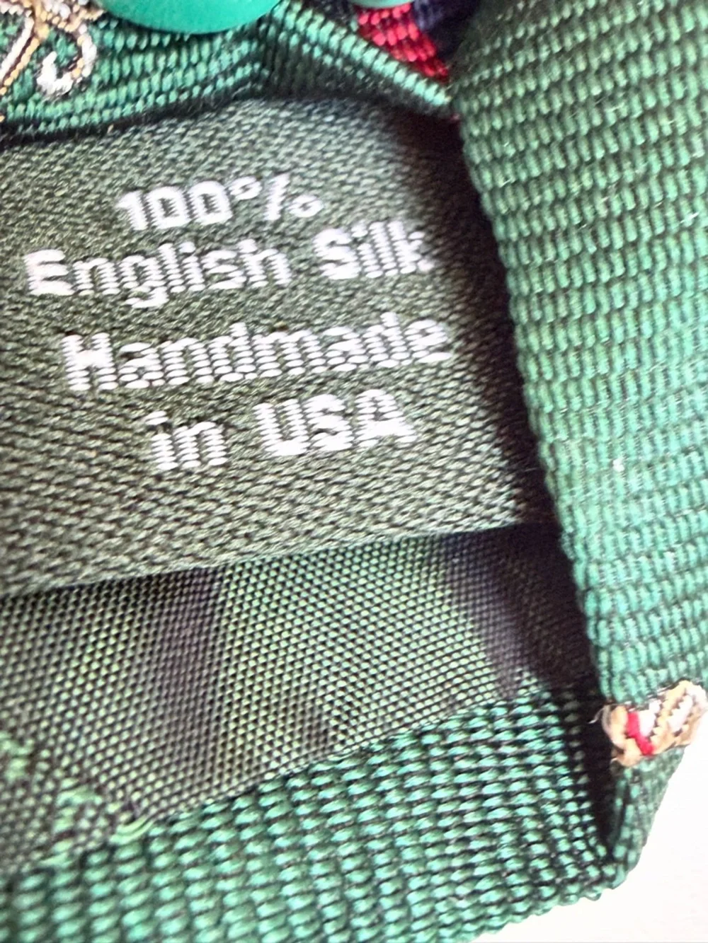 J Crew Silk Tie Green Dog Print English Novelty Preppy Ivy League‎ Necktie